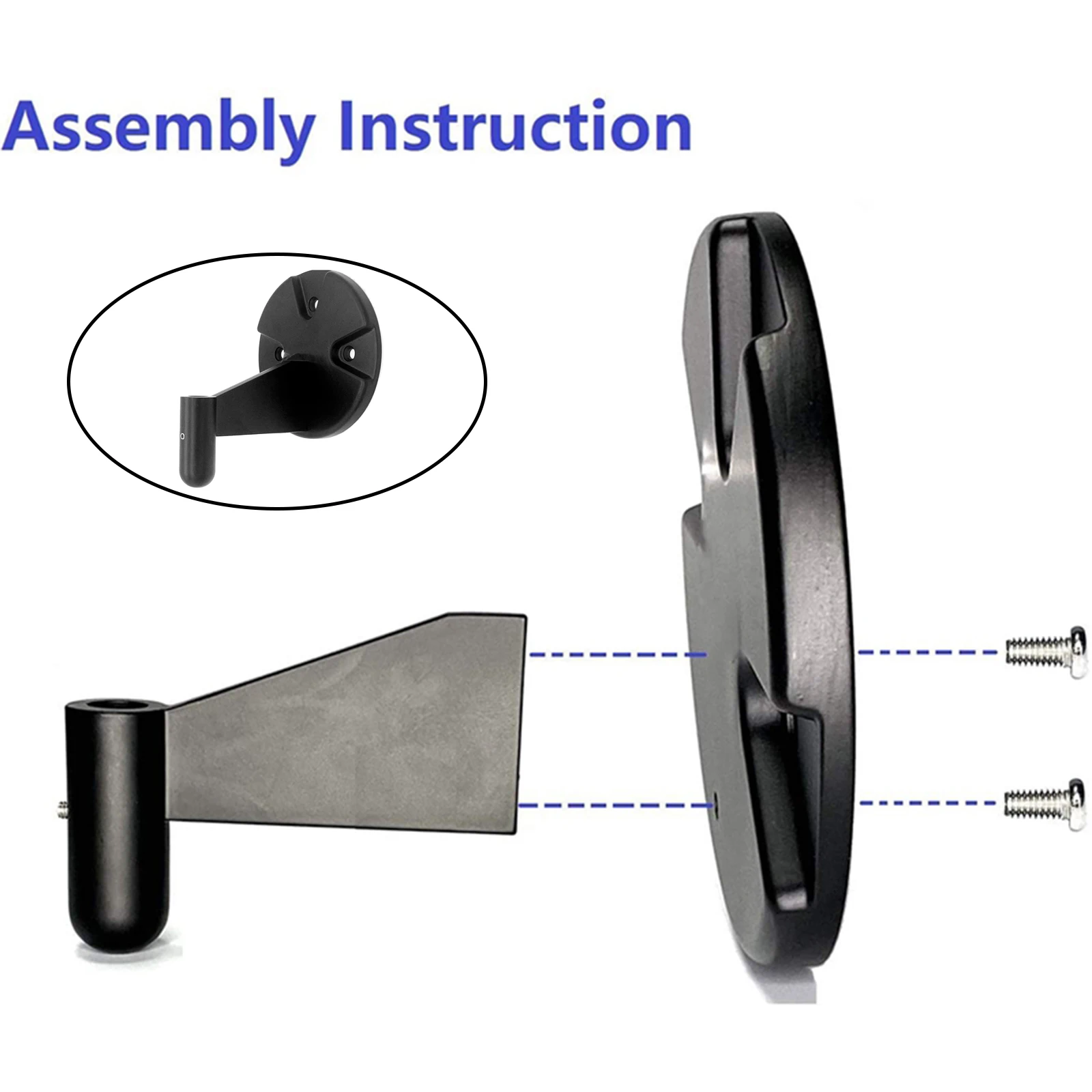 Wall Mount for  Boom Arm, Microphone Mobile Phone Stand, with Round Plate, with Attaching Holder