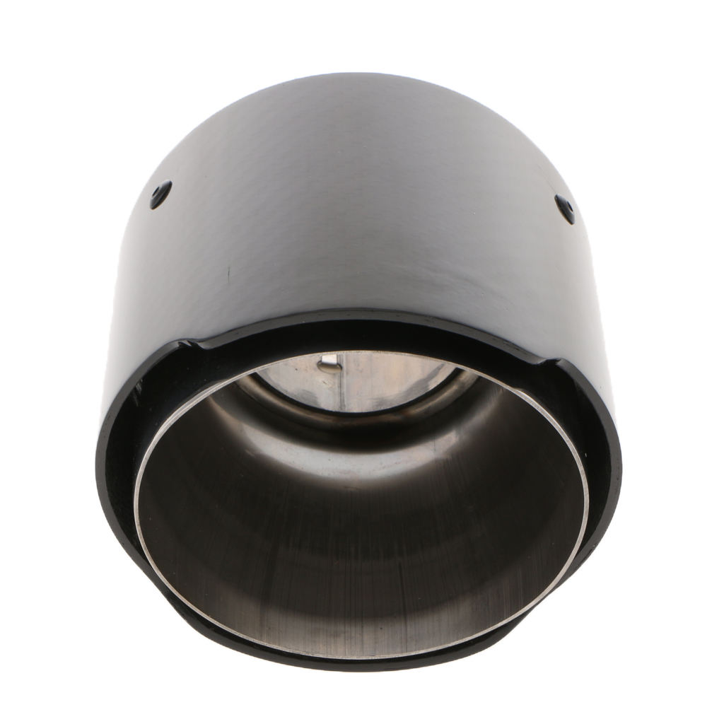 63-114mm Carbon Fiber Car Rear Exhaust Pipe Tail Muffler Silencer Universal