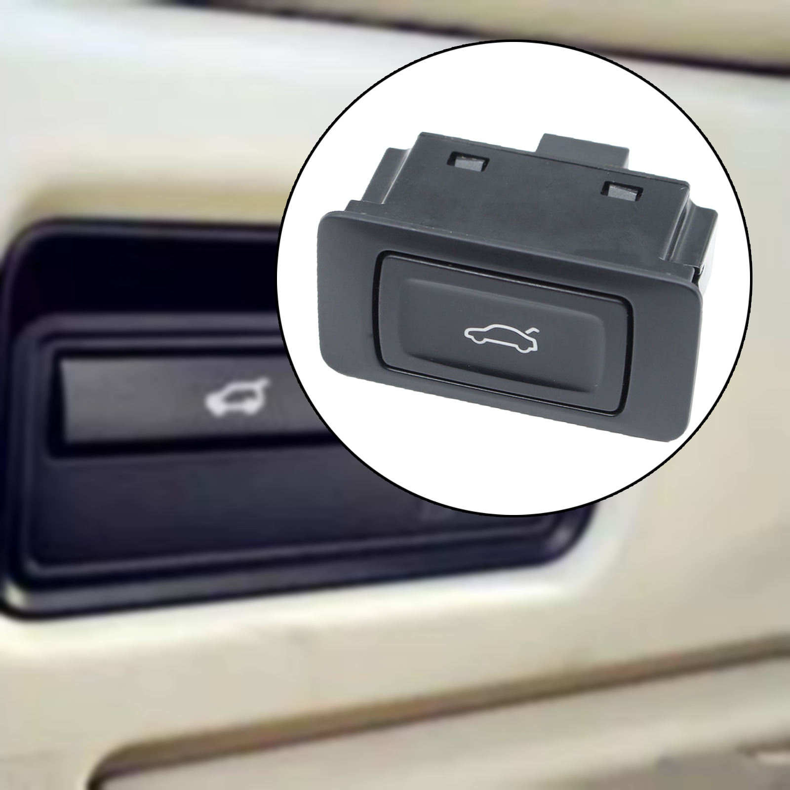 Trunk Control Switch Push Button Designed for Audi A4 A6 S6 RS6 RS7 Q3 Q5 Q7 Electrical Components 4G0959831A Black 2006-2015