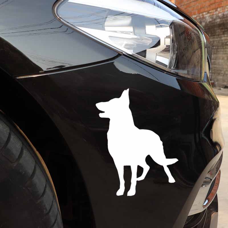 Auto Aufkleber Deutsch Schäferhund Nette Persönlichkeit Aufkleber Wasserdicht und Sonnenschutz Abdeckung Kratzer PVC 15*11cm – Detail 4