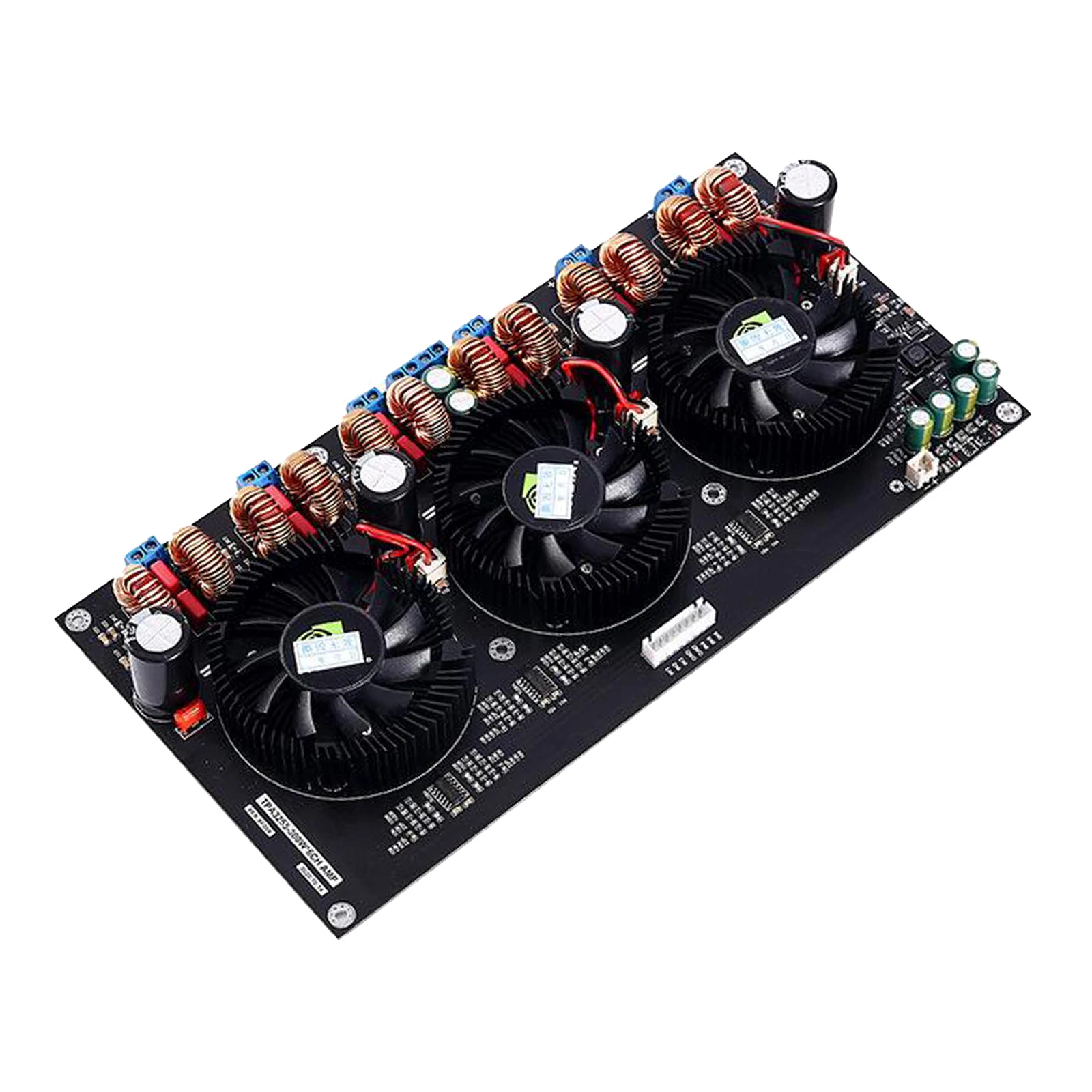 TPA3255 High Power Amplifier Board 6Channel DC24-48V 300W*6 & 3 Fan Design,