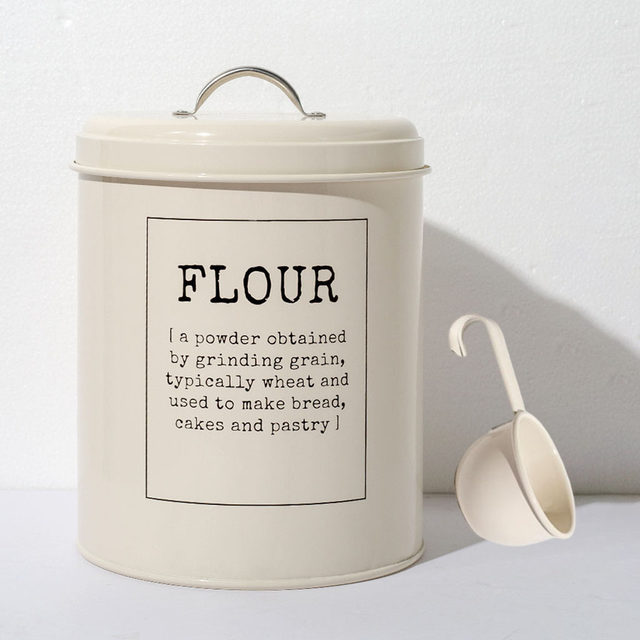 Flour Containers with Lids Airtight, Large Flour Storage Container, Farmhouse