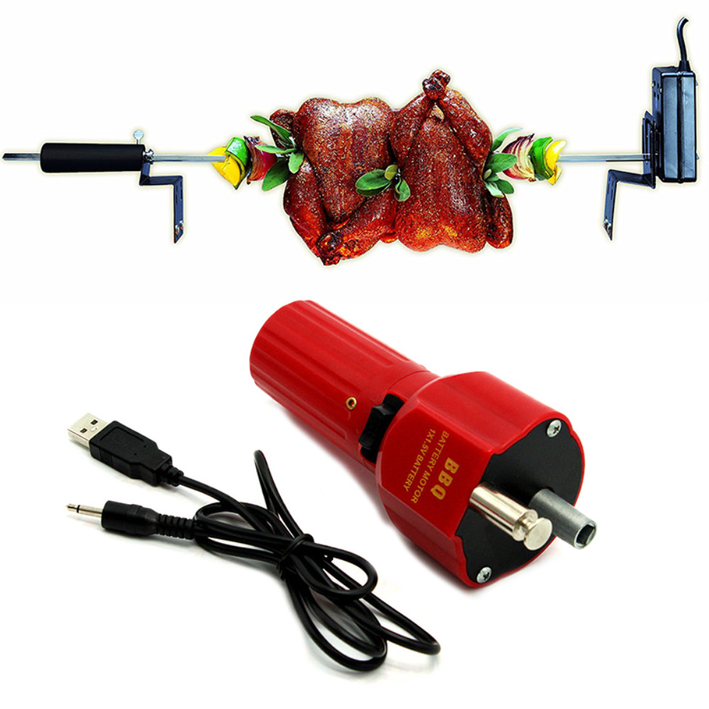 BBQ Roast Motor Barbecue Grill Rotisserie Motor for Outdoor Picnic w/ Boost