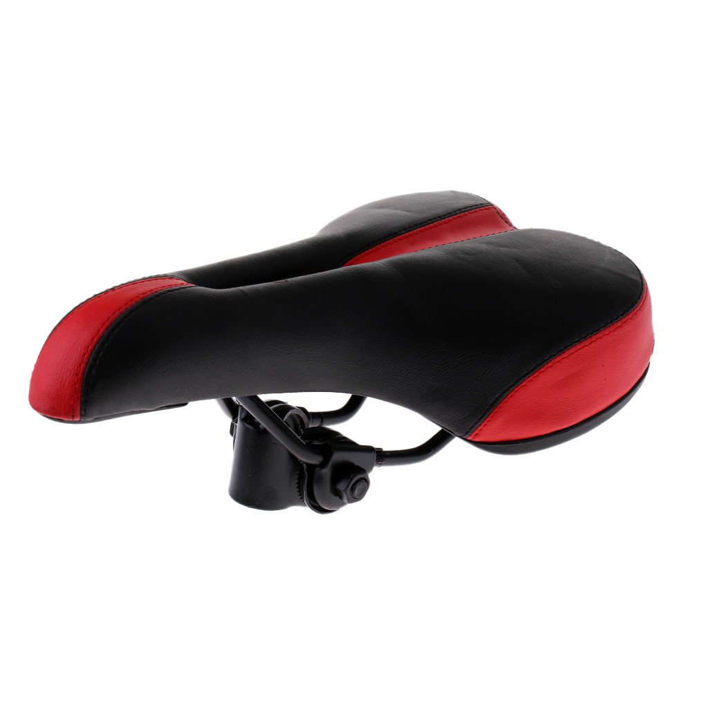 Comfortable Bike Seat, Extra Wide and Padded Bicycle Saddle, Universal Bike Seat Replacement