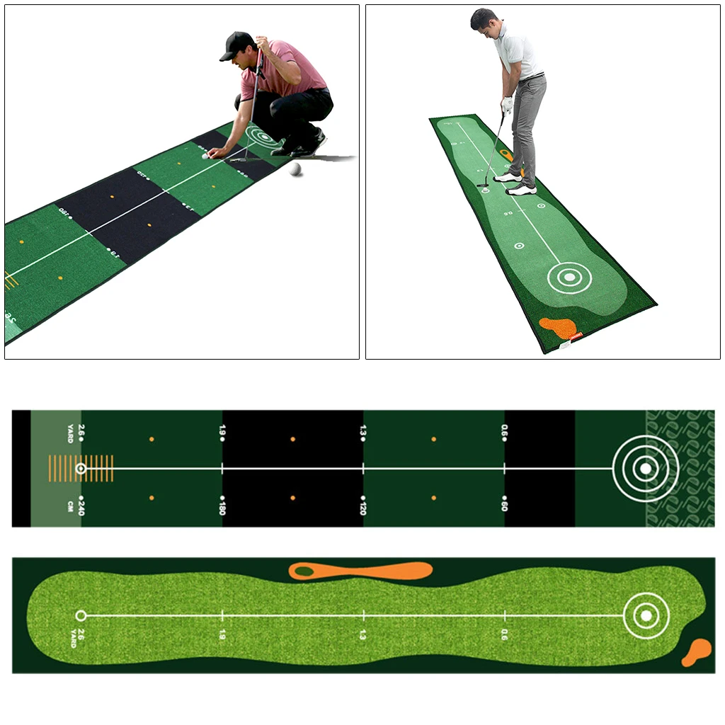 Golf Putting Green Mat Portable Synthetic Turf Mat Outdoor and Indoor for Practicing and Training Long Lasting