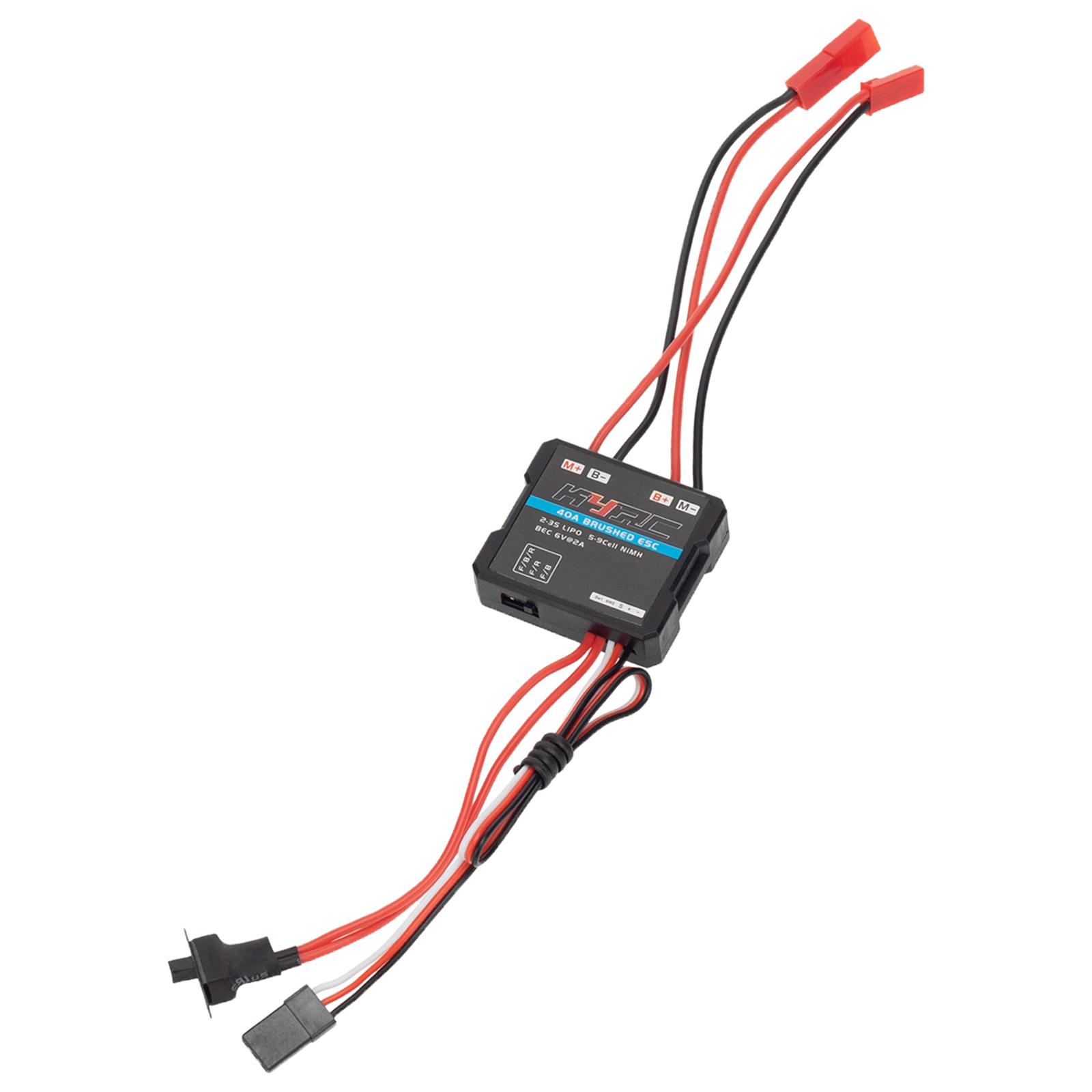 Two-way Climbing Mode Brush 40A ESC Speed Controller with 3A/6V BEC for 1:16 1:18 RC Model Car Crawler Tank Boat Short Truck