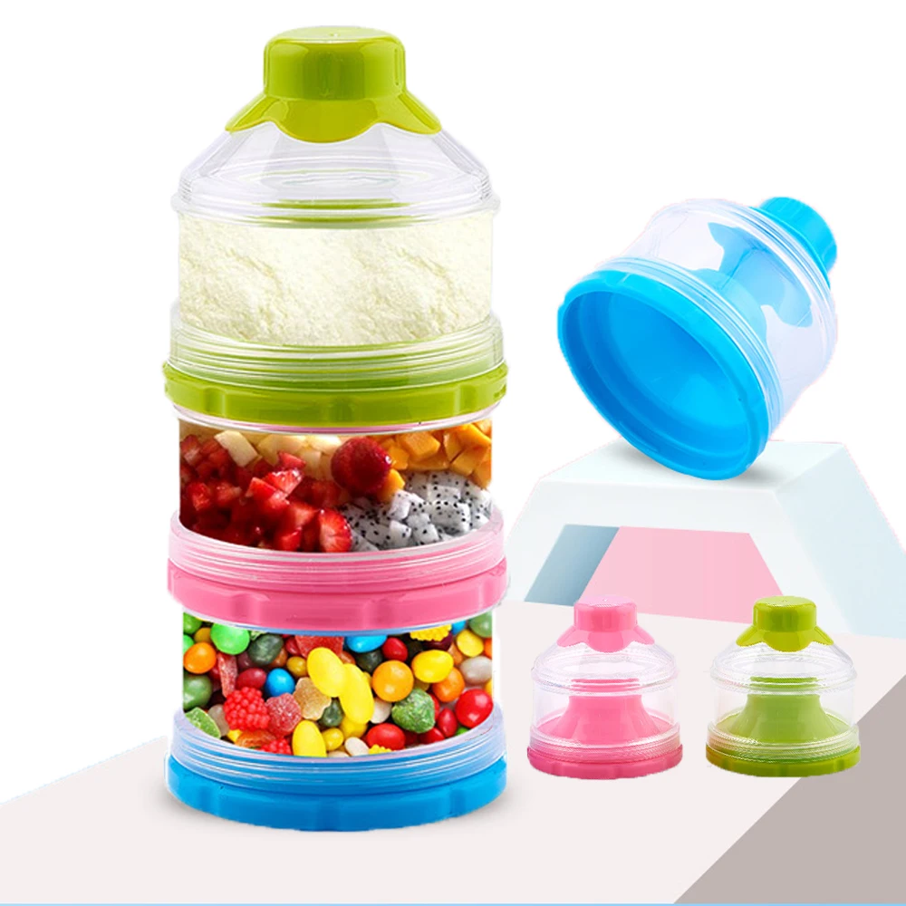 3 Layer Non-Spill Baby Food Storage Box Portable Infant Feeding Storage Bottle 
