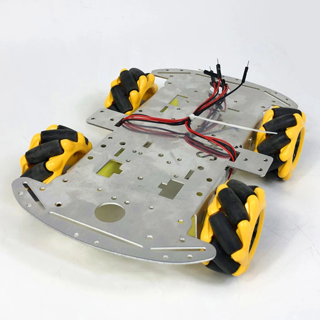 Smart Car Robot with Chassis And Kit ( TT Motor, Coupling, Mecanum Wheels )