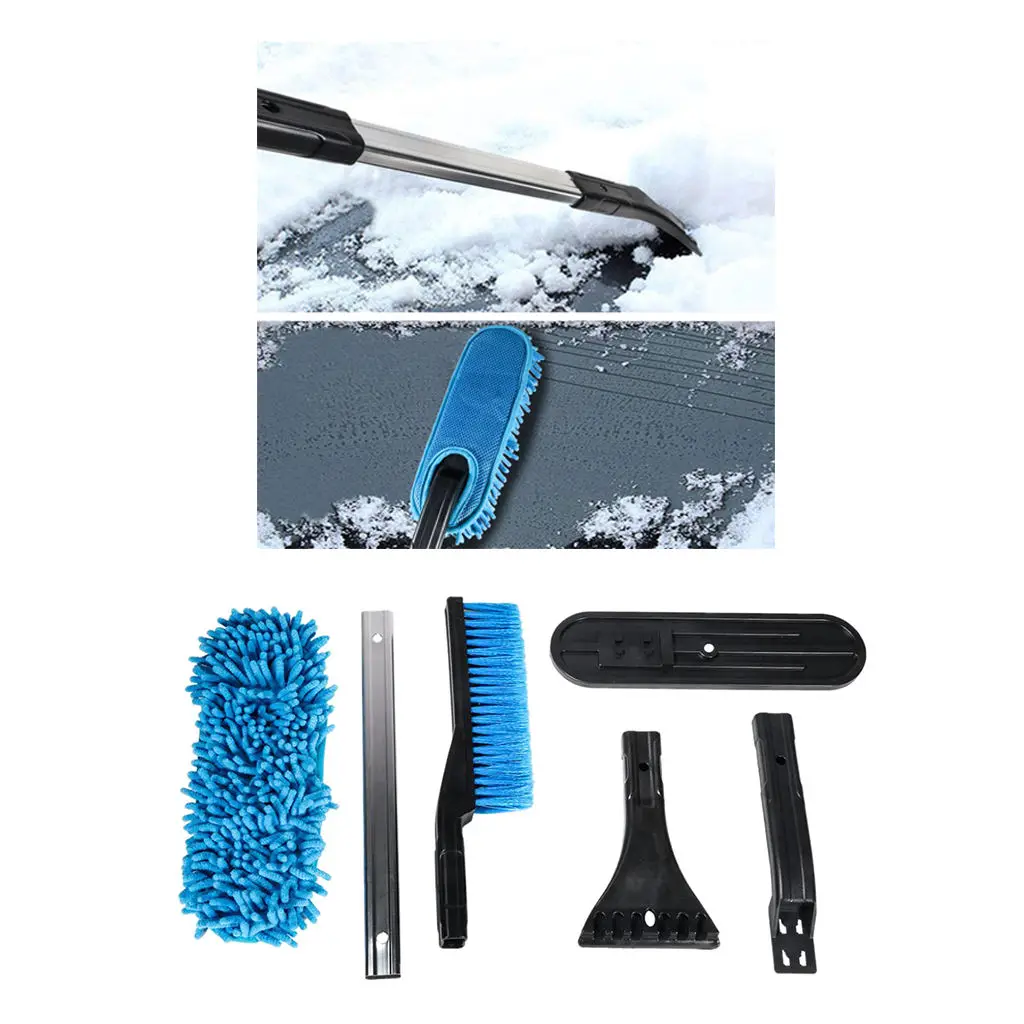 Winter Car Multifunctional 3-in-1 Detachable Shovel Extendable Brush Set