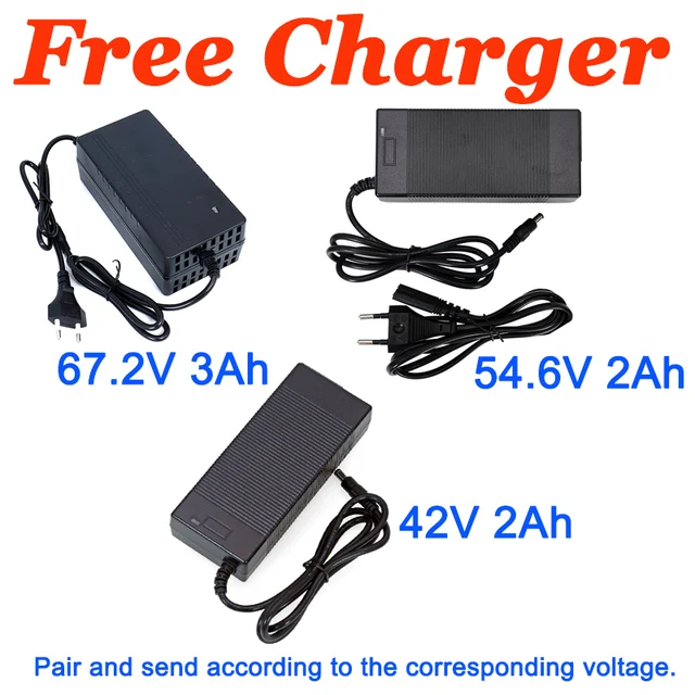 36V 48V 60V 40Ah ebike battery 21700 Lithium Battery Pack 1000w For  Electric bike Electric Scooter Free Charger 42V 54.6V 67.2V - AliExpress