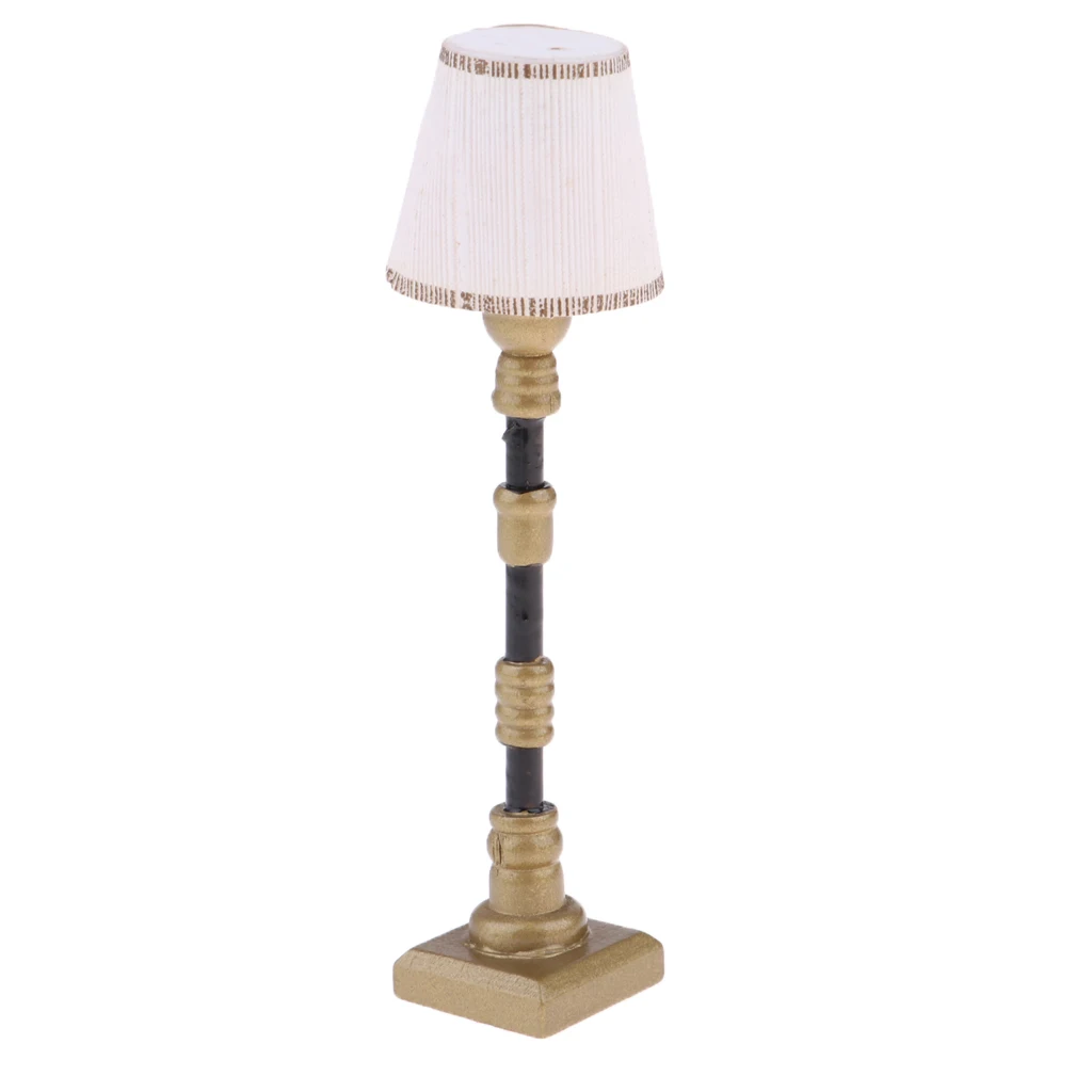 Dollhouse LED Light Floor Lamp, Miniature Standard Lamp, Reading Lights, for