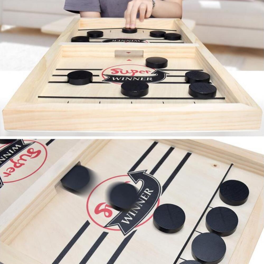 Tabletop Fast Sling Puck Game Parent-Child Game Toys for Adult and Kids