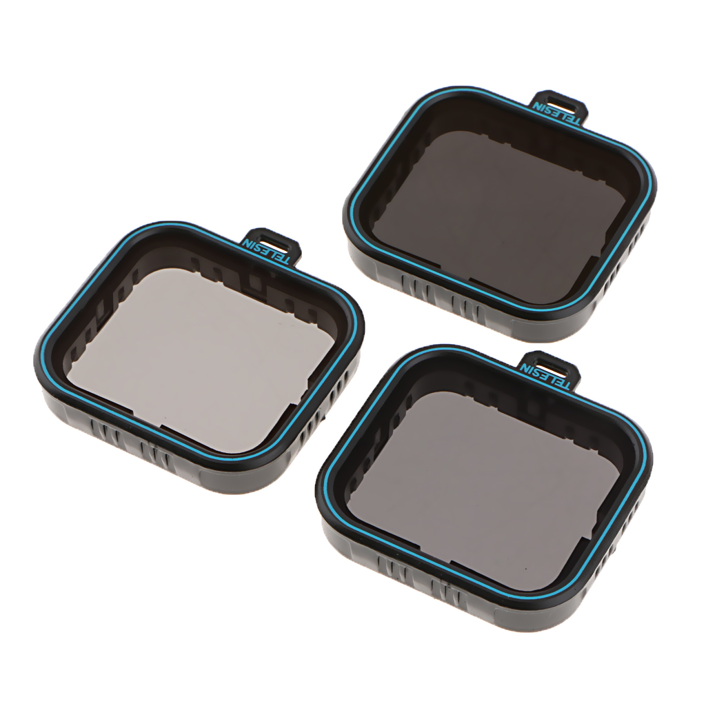 ND4 ND8 ND16 Neutral Density ND Filter Set Kit for GoPro  5 6 7 Black Action Camera