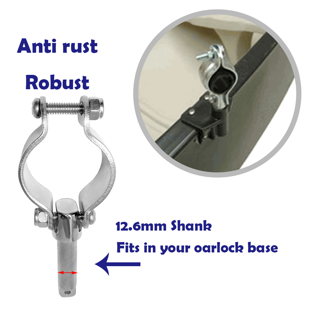 Clamp On Oarlock For 1/2
