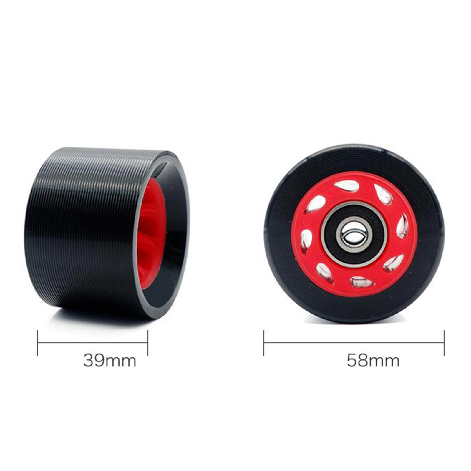 Inline Skate Wheel PU Wear-Resistant 58mm 82A Wheels Replacement Parts