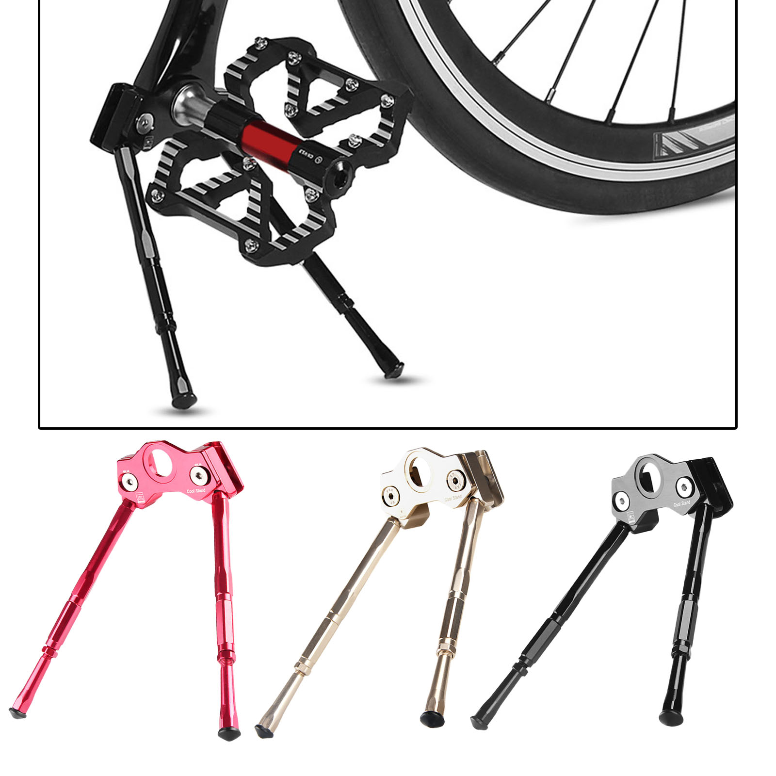 Anti-slip Bike Crank Kickstand Aluminum Alloy MTB Road Mountain Bike Parking