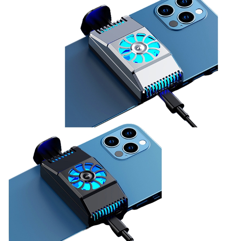 Ventilador de Refrigeração Telefone Móvel Portátil Cooler Gamepad Titular Suporte Tablet Tipo-c Radiador W89c 1 Telefone móvel portátil cooler ventilador de refrigeração