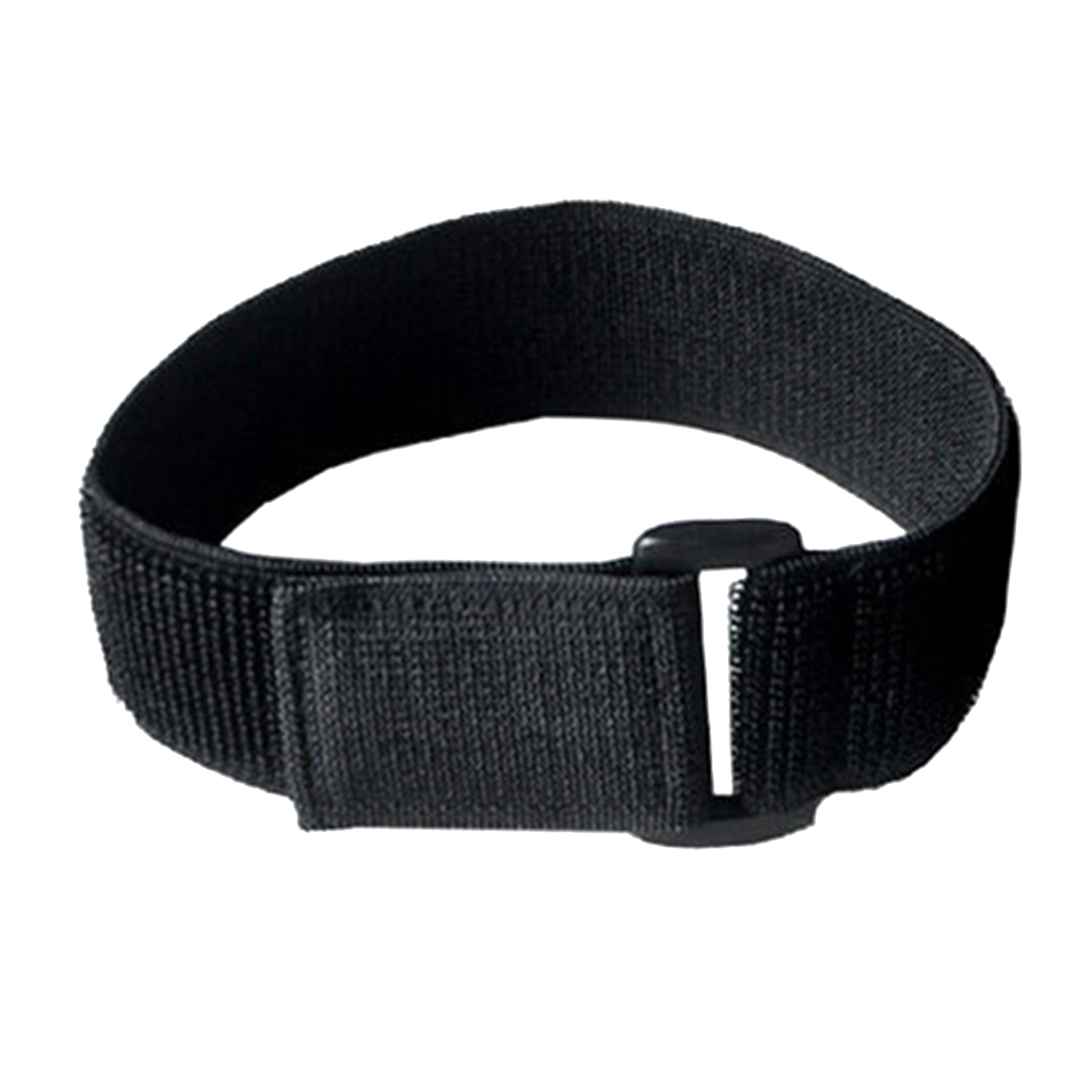 Adhensive Tape with Buckle Hook Loop Cord Cable Winder Ties Straps Belt Black
