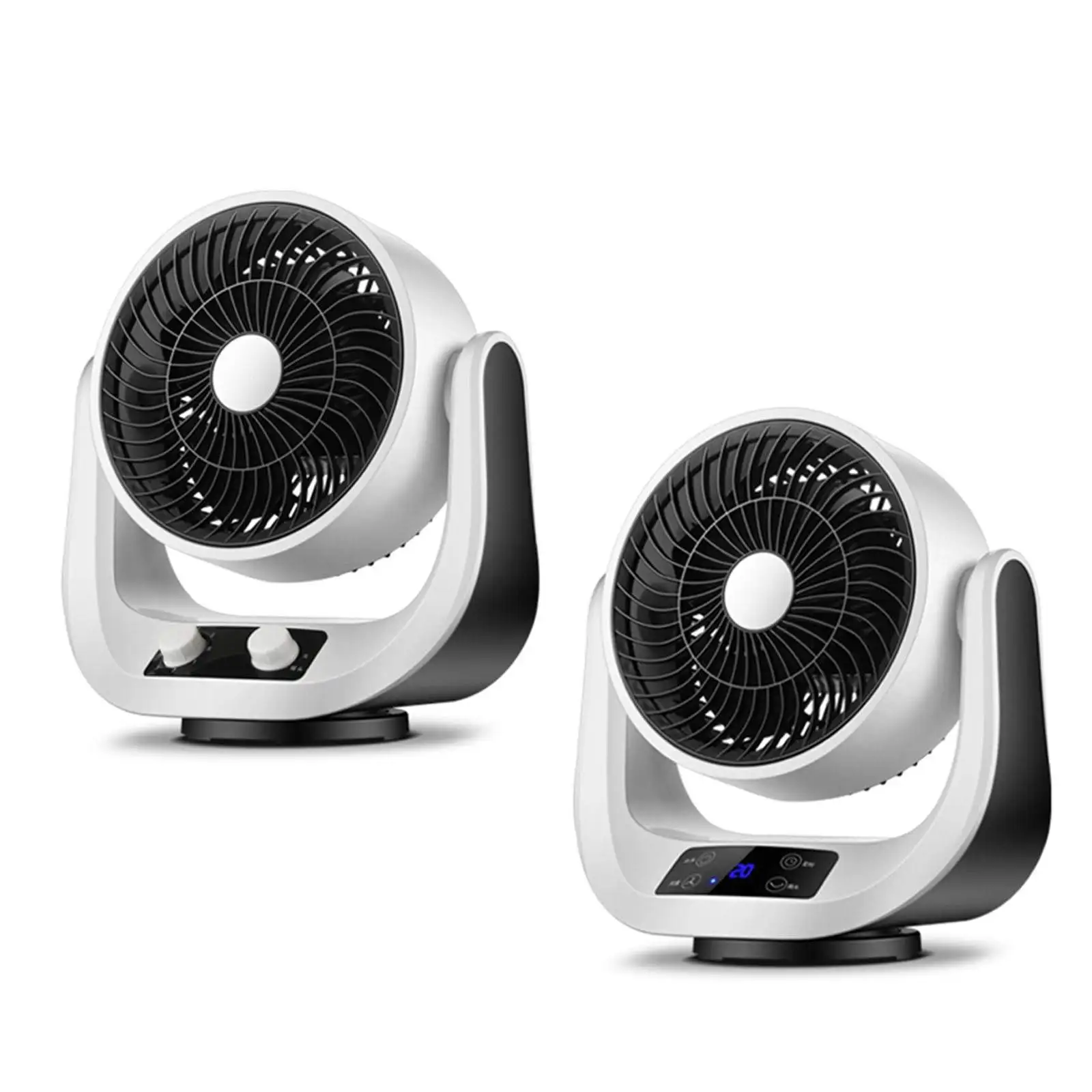 Electric Noiseless Desktop Fan, Mini Quiet Floor Air Convection Circulating Cooler, 3 Speeds Adjustable for Home Gadget
