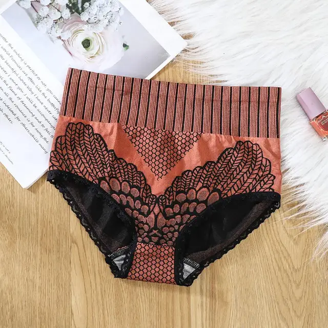 Menstrual Briefs Leak Proof Incontinence Underwear Briefs Women Flower  Print Seamless Nylon Stretchy Tummy Control Panties - AliExpress