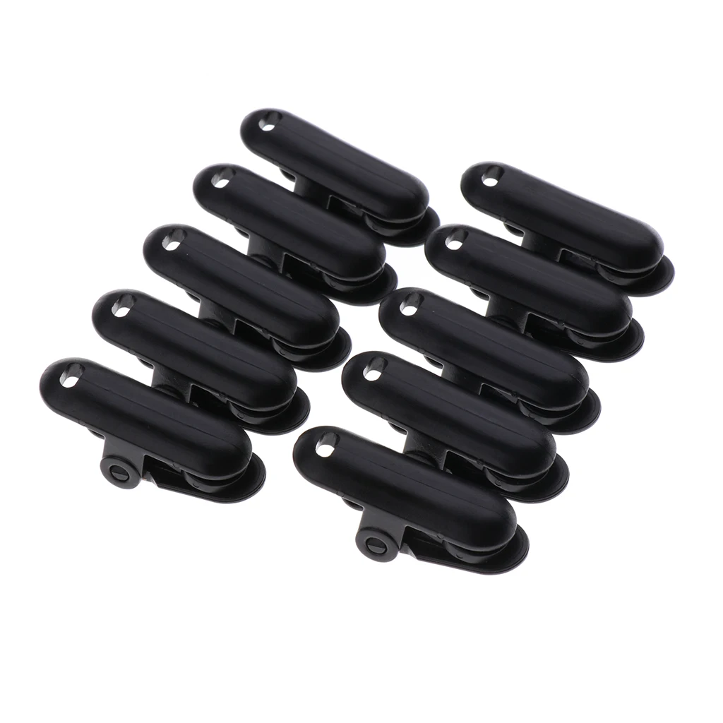 10 Pieces Plastic Tie Down Emergency Awning Set Tarp Clips Tent Clamps Tarp Clips Survival Tighten Tool Emergency Gear