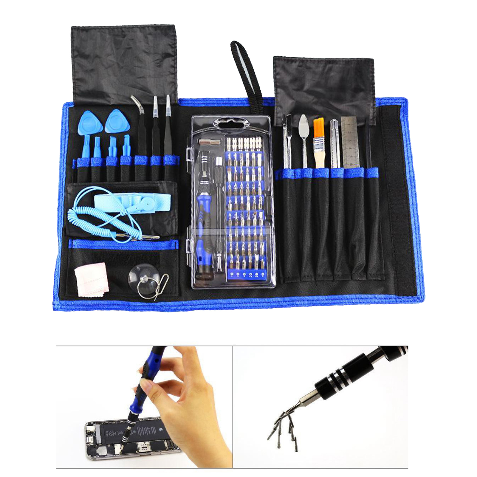 80 in 1 Precision Set Repair Tool Kit Screwdriver Set Professional with Bag for Cell Phone Smartphones  iPad Watch Tablet PC