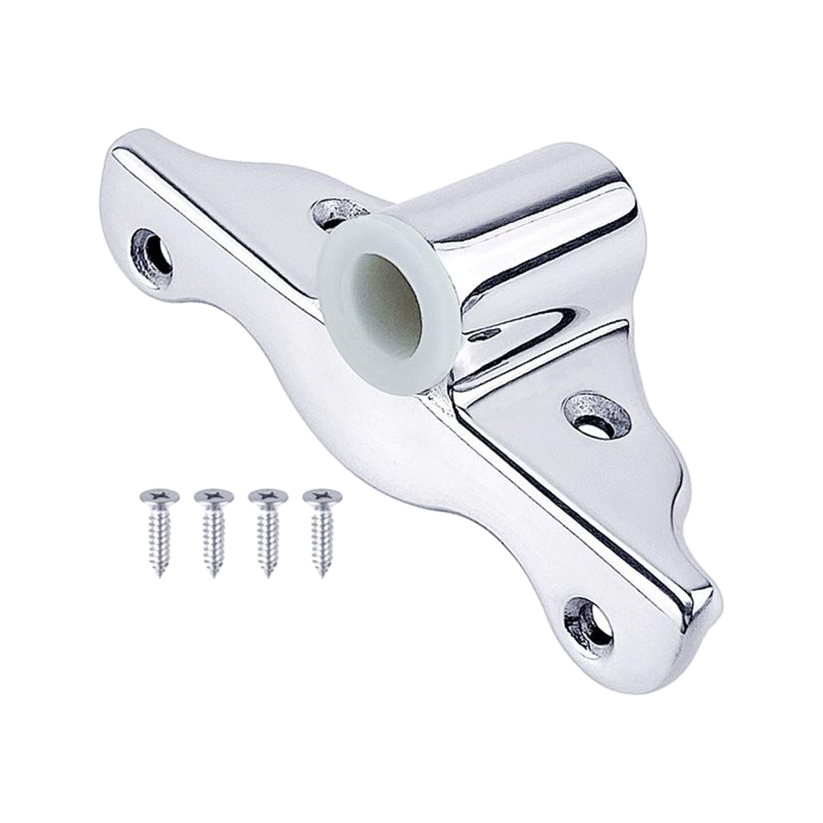 Silver Stainless Steel Side Mount Support Bracket Oar Sockets Replacement Corrosion Resistant