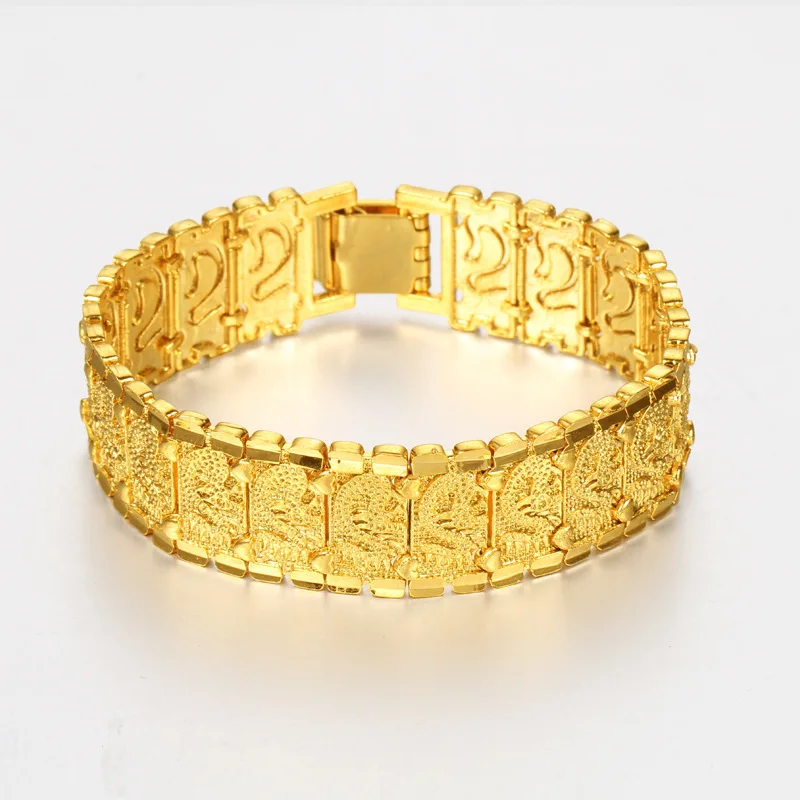 18k Bracelet Gold Women | 18k Gold Bracelets Men | 18k Gold Luxury ...