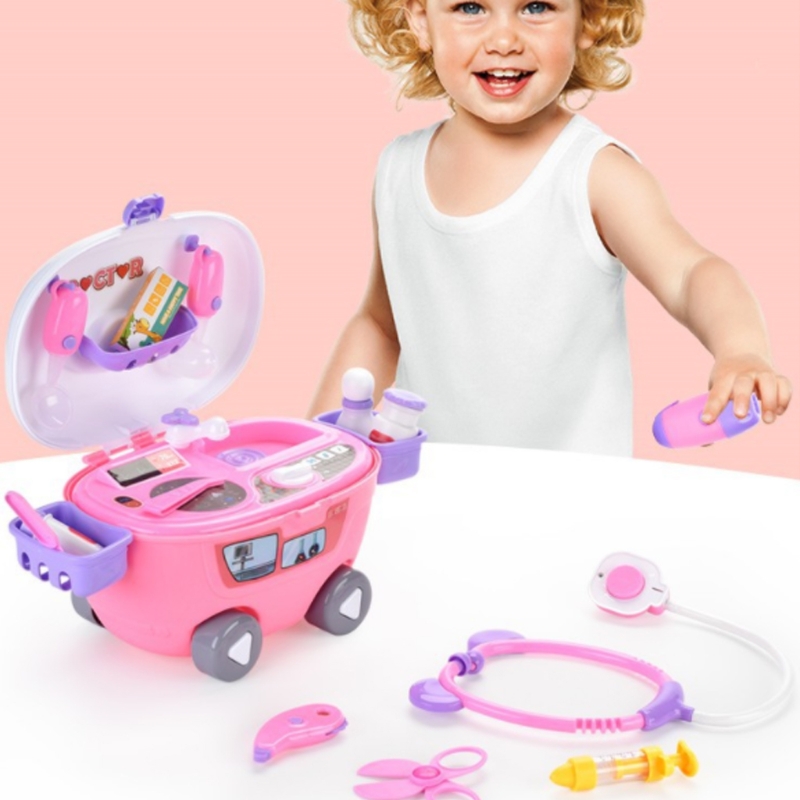 Conjunto com Estetoscópio para Crianças Doutor Role Play Traje Vestir-se Fingir Jogar Brinquedo Crianças Kit T5ec 11 Traje de fantasia para crianças t5ec, conjunto
