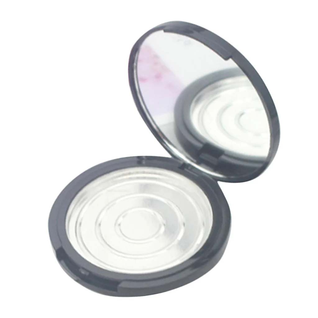 Cosmetics Eyeshadow Powder Case Blush Storage Jar Container w/ Aluminum Pans