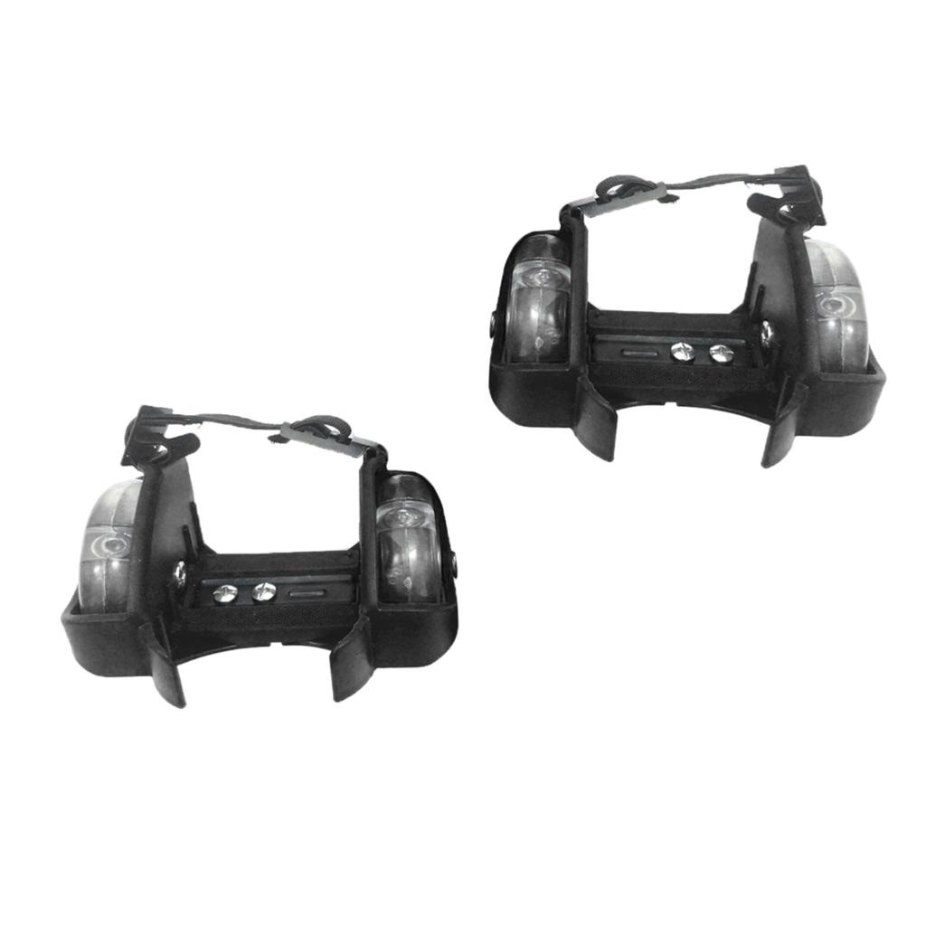 Heel Wheel Roller Skates Skate Pull-on Shoe Trainer Rollerskate Wheels
