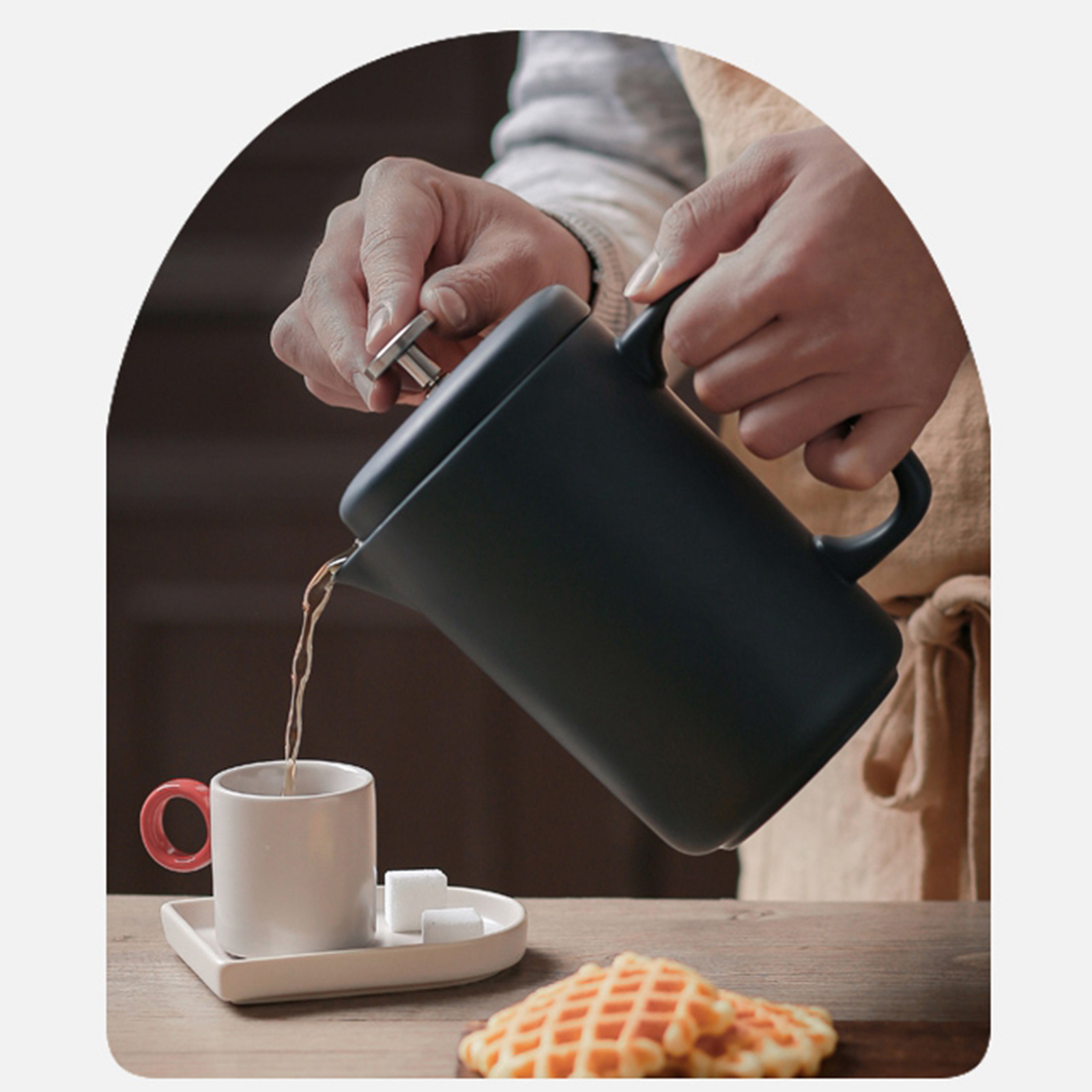 French Press Coffee Maker Ceramic For 