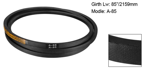 Uxcell A72-A85 Drive V-Belt Girth 72 Inch-85 Inch Industrial Power Rubber Transmission Belt