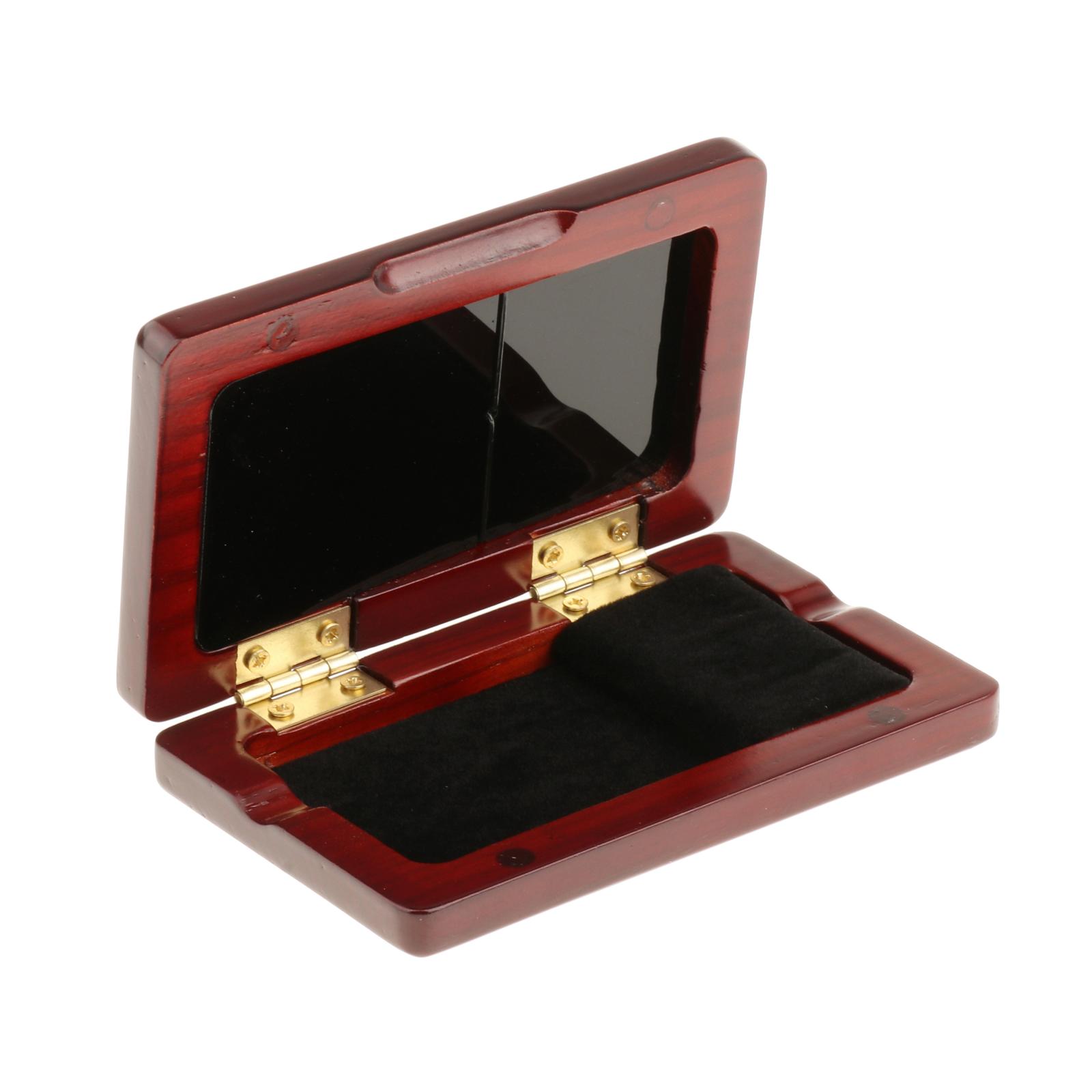 Oboe Reed Case Storage, Wooden Cover Reed Case Holder Storage Box for 2pcs Reeds Cover