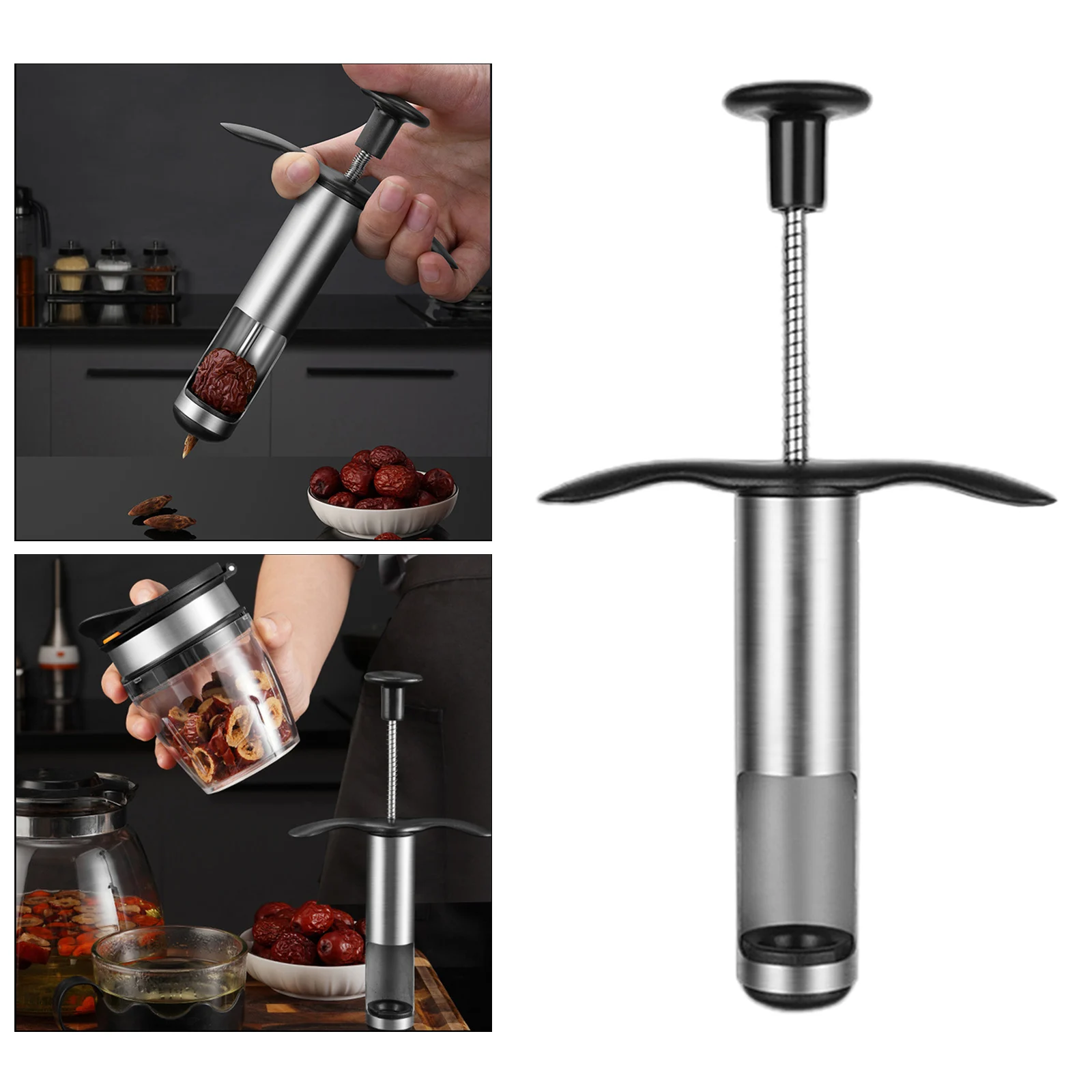 Red Date Nucleus Artifact Push Type Fruit Pineapple Peeler Corer for Red Date Pear Cherry Jujube Home Kitchen Accessories