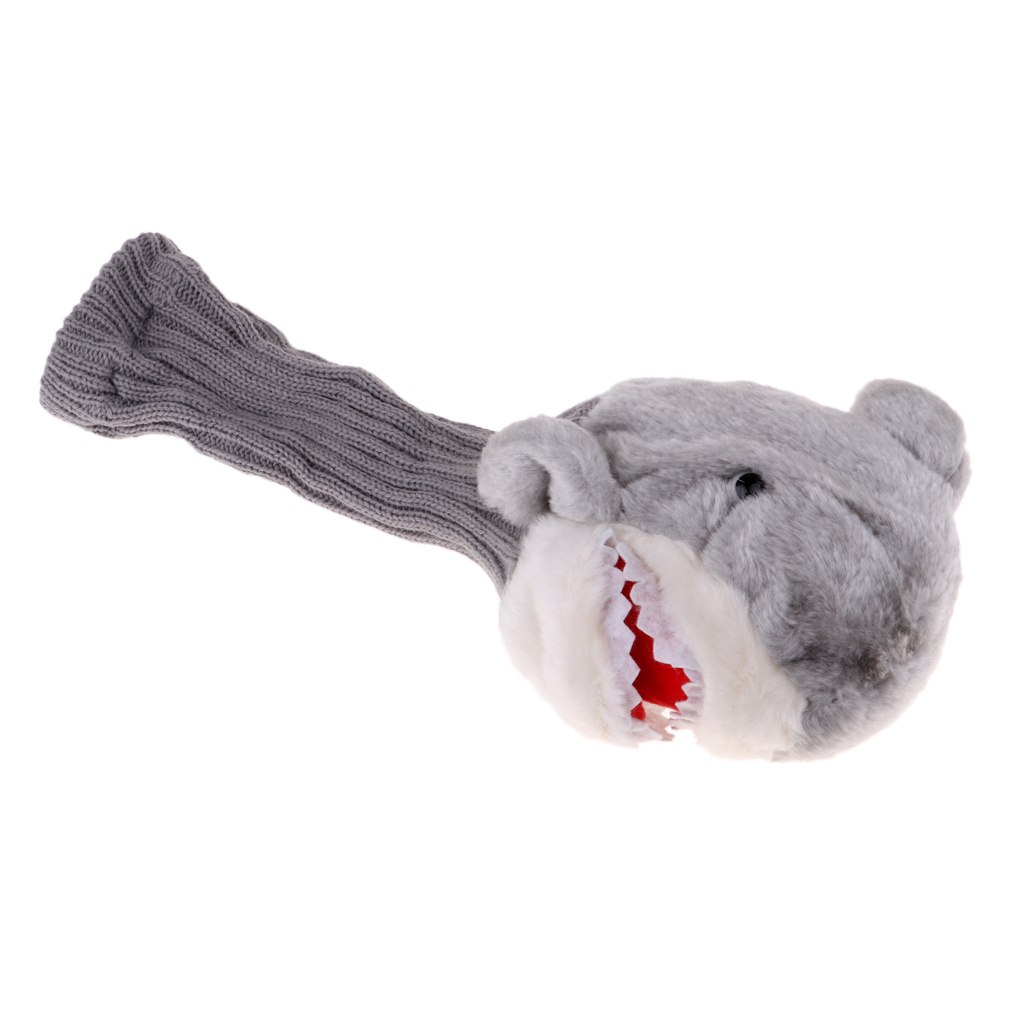 Novelty Headcovers Shark Neck Golf Driver Head Covers Wood Club Cover For Driver Fairway Hybrid 27 x 17 cm