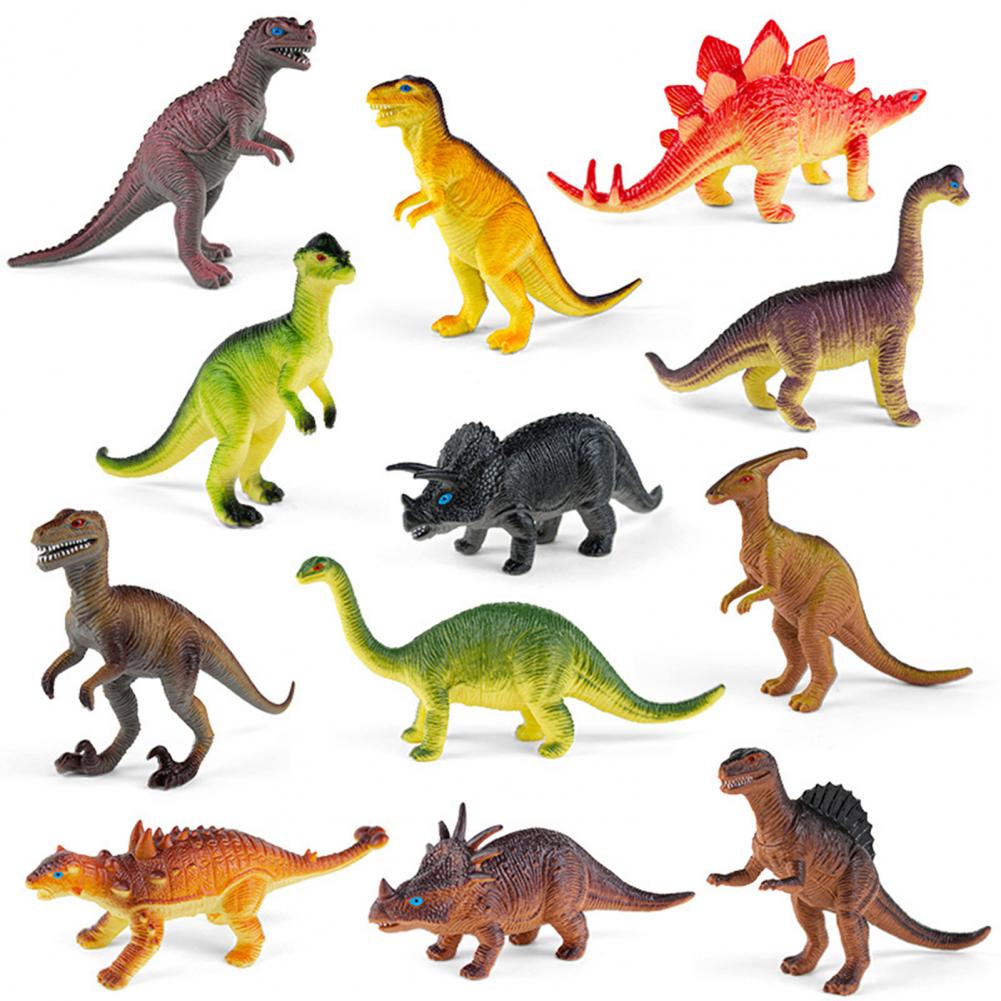 Modelos de Dinossauro Brinquedo de Dinossauro em Miniatura para Entretenimento Simulação Desgastar-resistente Portátil Crianças 12 Pçs - Set 2022 5 Brinquedos e hobbies