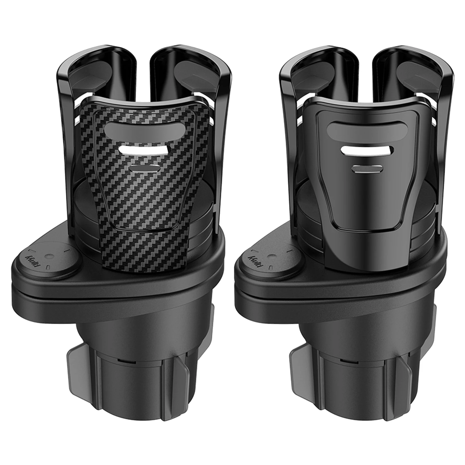 Car Cup Holder Expander 2 in 1 Cups Stand 360 Rotating Adjustable Base Automotive Universal Bottle Organizers for Most Cup