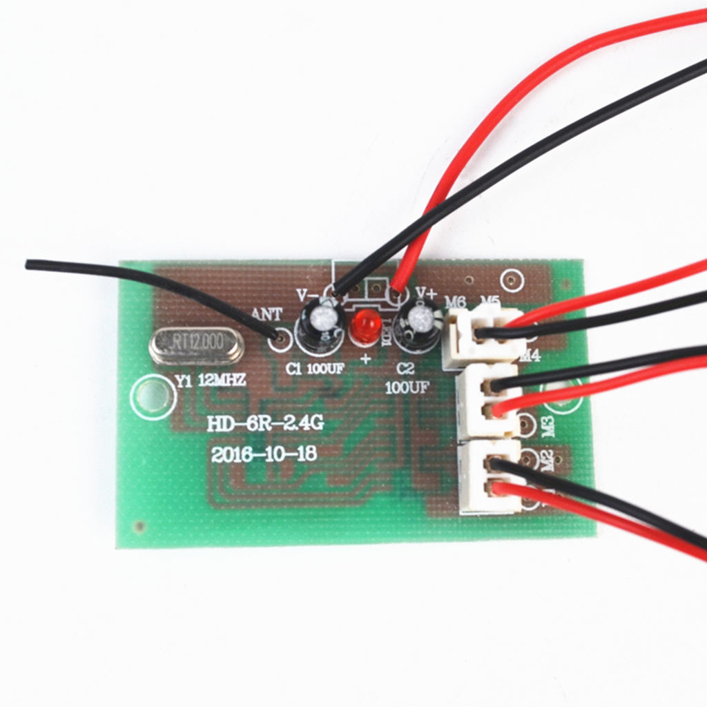 6CH Remote Control Receiver Board 3.6-6v for Hobby RC Quadcopters Multirotors