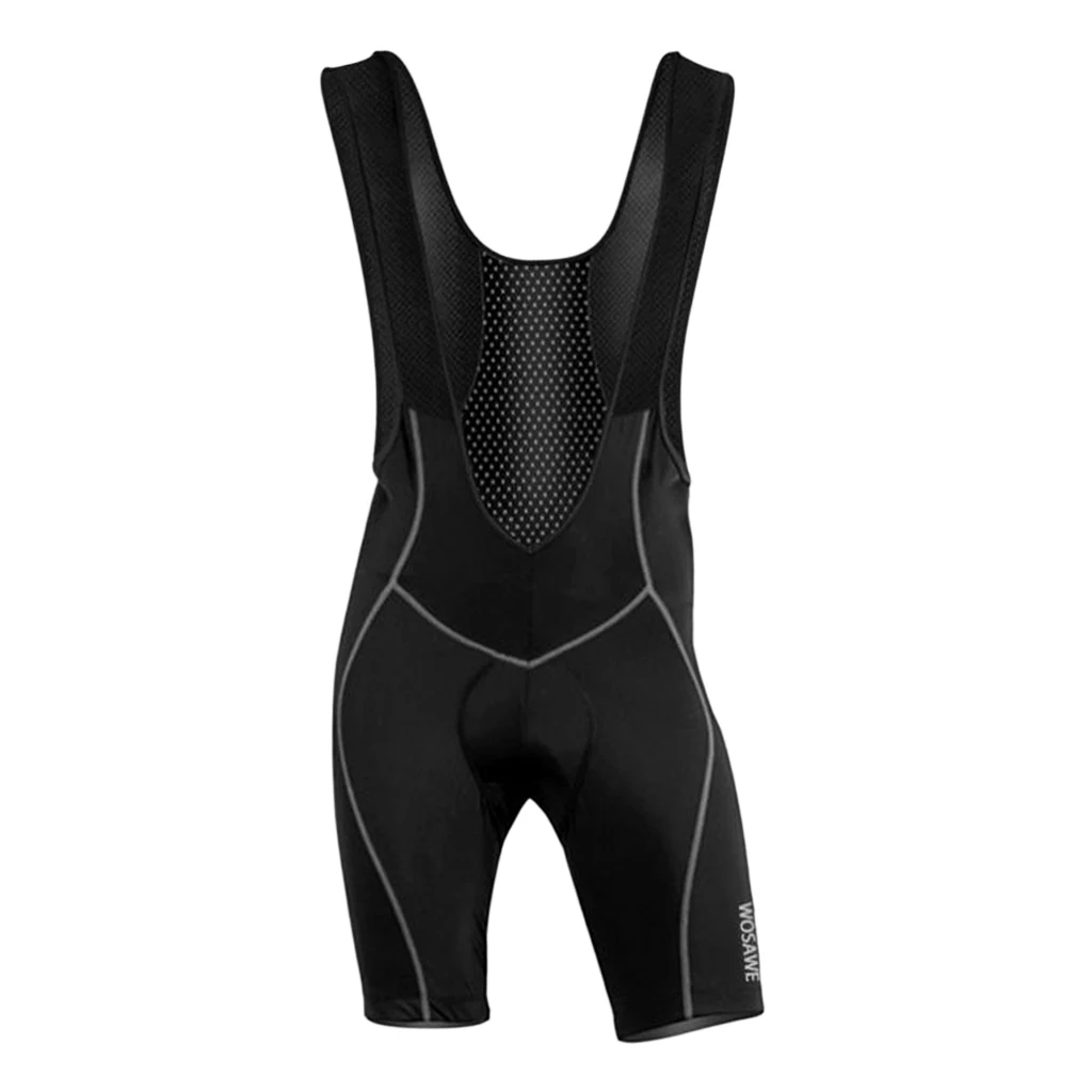 Men`s 3D Gel Padded Cycling Bib Shorts Anti-bacterial Performance Road Bike Breathable Quick Dry Clothes Shorts Pants
