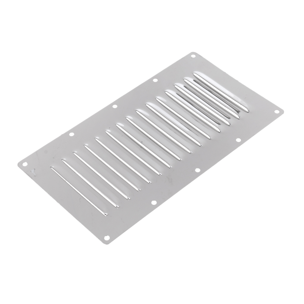 Air Vent Vertical Yacht Louvered Vent Marine Stainless Steel 228mmx127mm