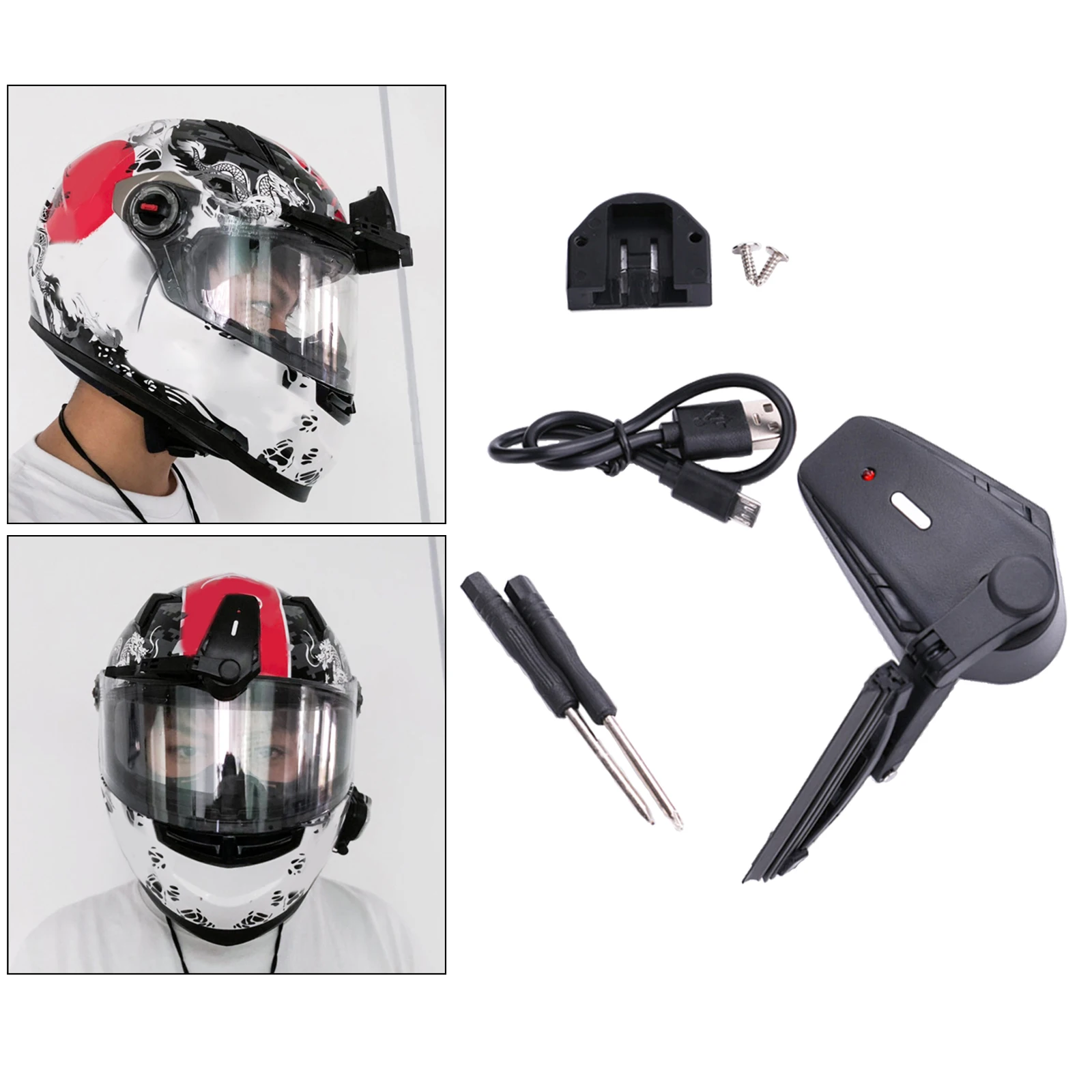 Motorcycle Helmet Wiper IP5 Waterproof Lightweight Car Motorcycle Safe