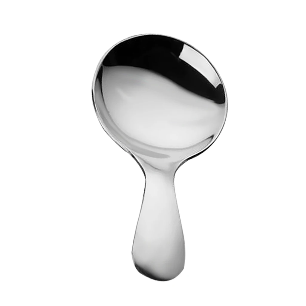 Kentop1PCSCreative Cartoon Ceramic Love Handle Stainless Steel Spoon Mini Coffee Spoon Soup Spoon 