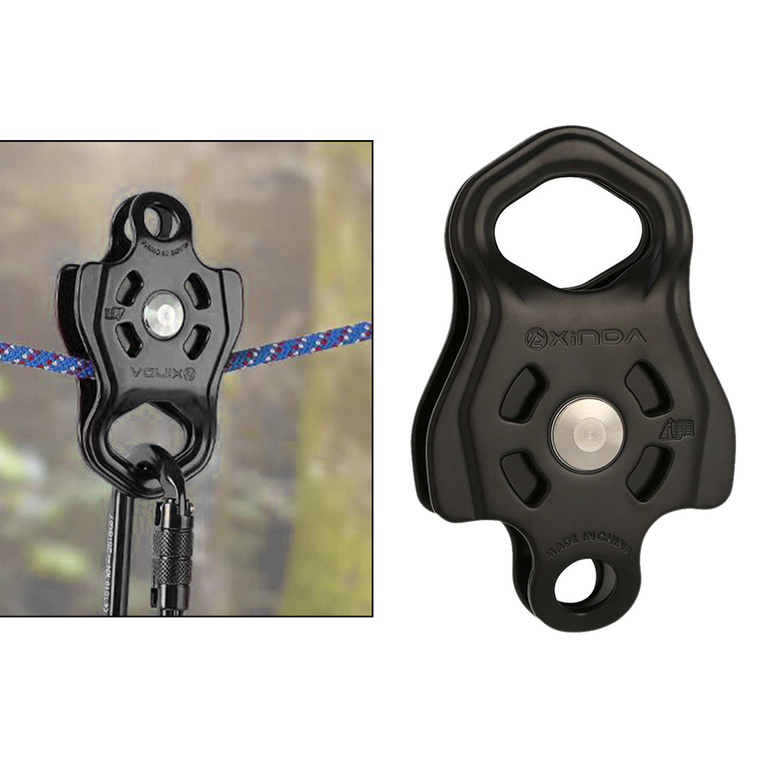 Professional Small Single Pulley Gear Ball Bearing Mountaineering Rock Climbing  -solving Carriage Pulley
