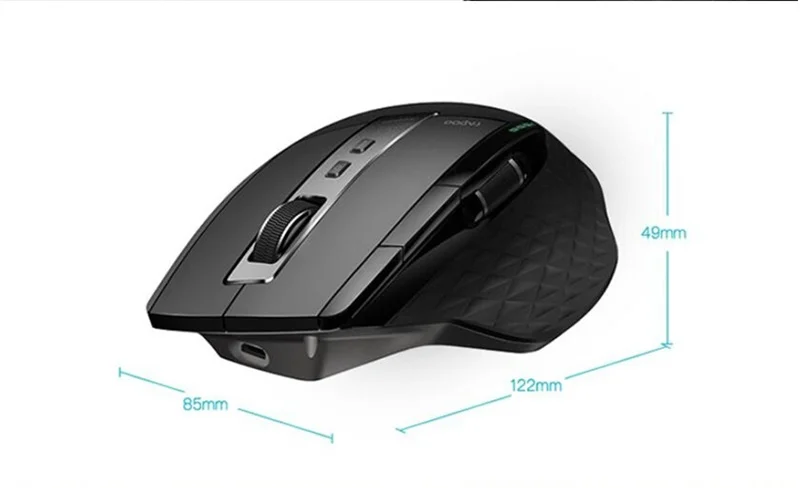 Rapoo MT750 Pro Bluetooth Laser Wireless Mouse Multi-mode Office Gaming ...