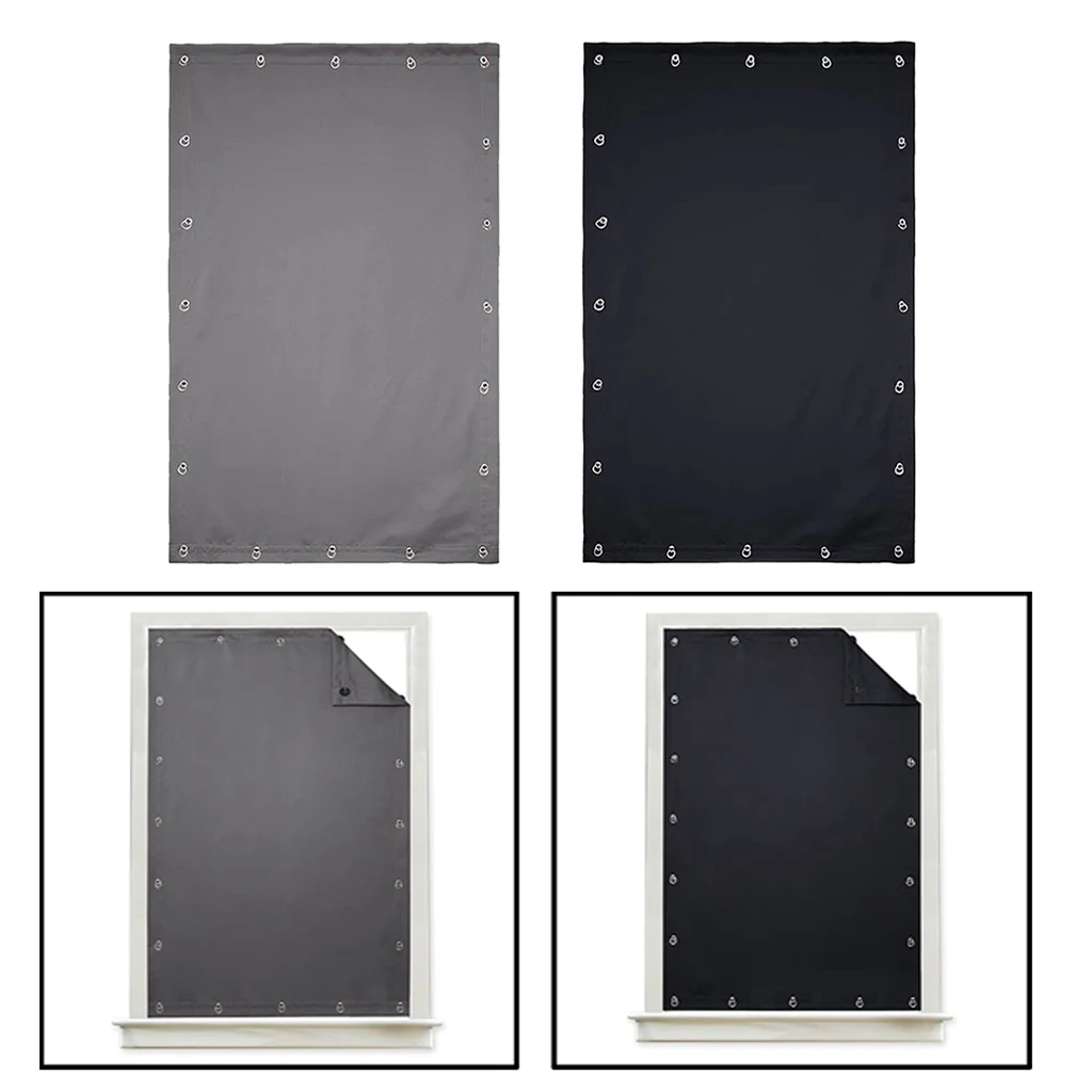 Self-Adhesive Blinds Blackout Windows Curtains for Kitchen Bathroom Balcony Shades Roof Office Window