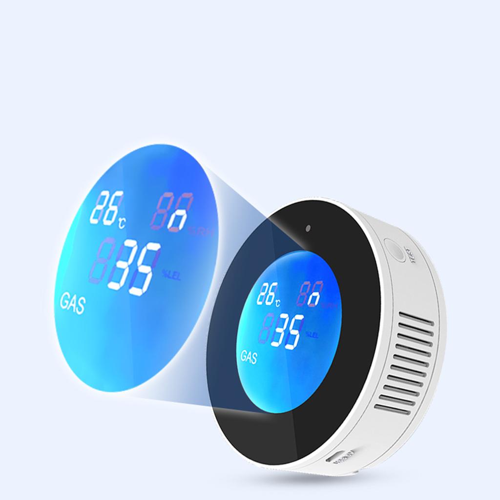 Smart WiFi Gas Detector Methane Gas Leak Detection Combustible Tester High Sensitivity Gas Alarm Gas Sensor for Garage RV Home