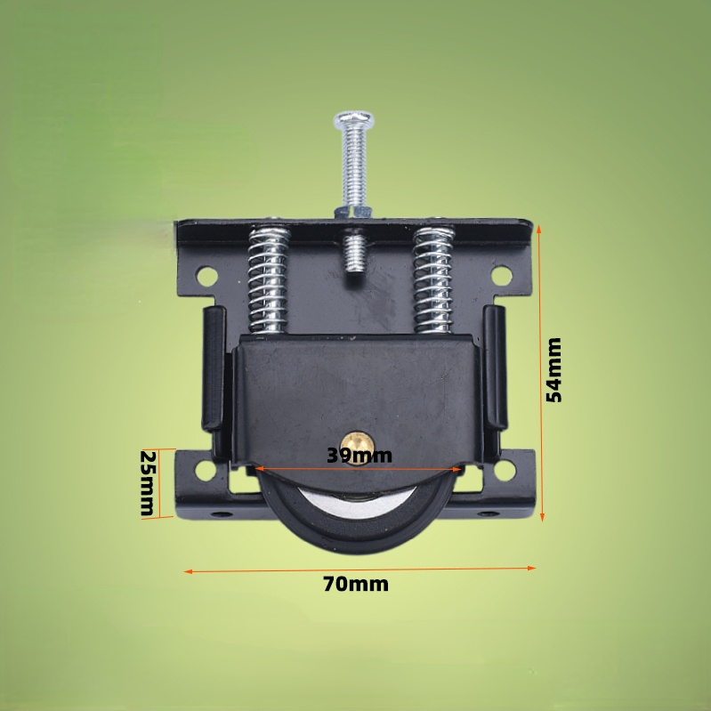 4 stücke heavy-duty schiebetür schiene schrank tür push-pull schiebe rad slot freies tür kran schiene rutsche stille schiene Kit – Detail 2