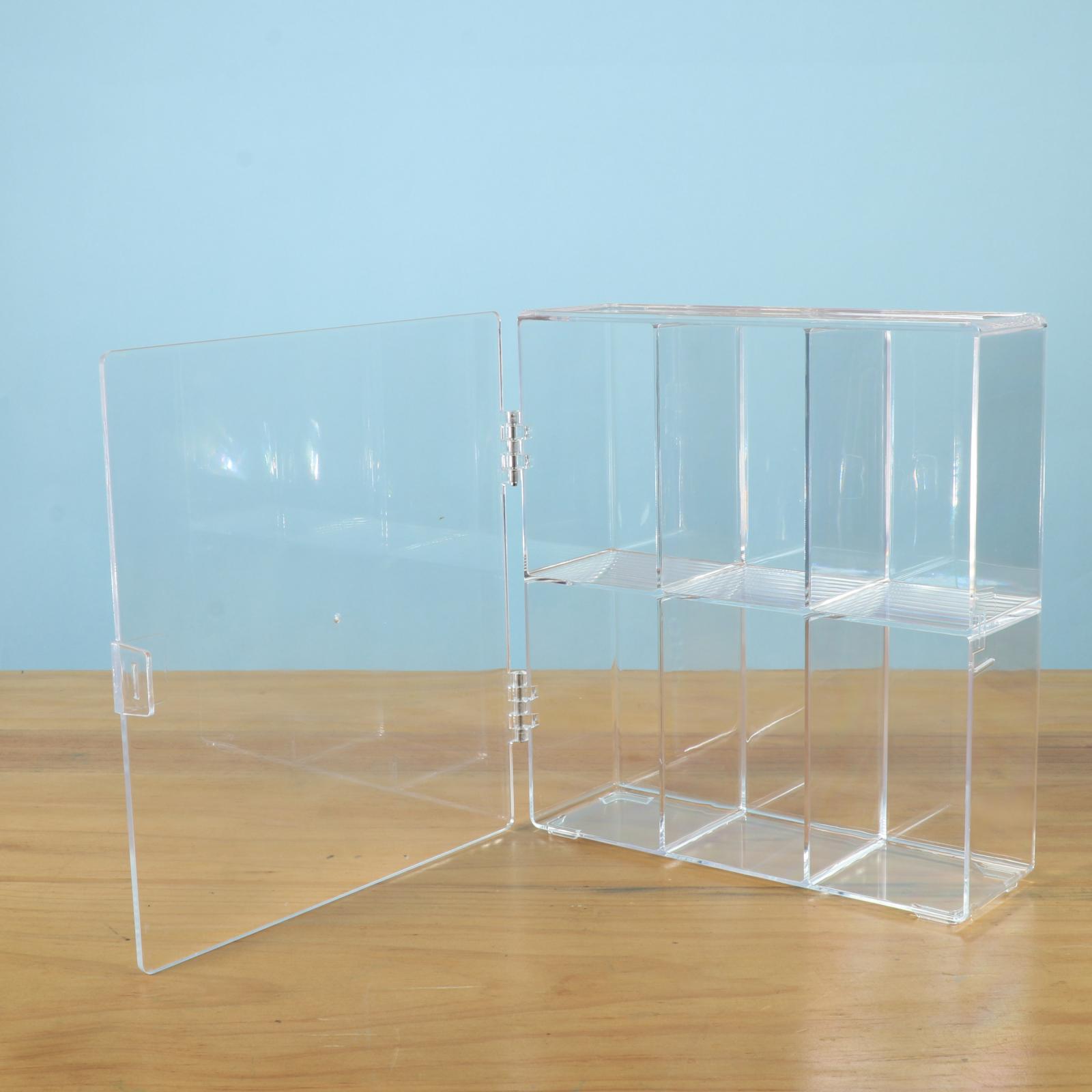 Acrylic Display Rack 6 Shelves Transparent Vertical Case Organizer Holder for Cars Model Home Cosmetic Bedroom Adult