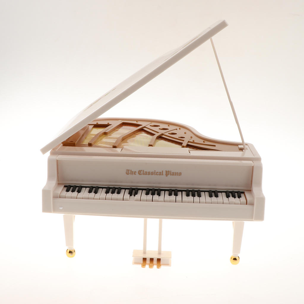 Stylish Piano & Ballet Girl Model Music Box , Resin Auto Play Music Box- Built -in 6 pieces Classic Music